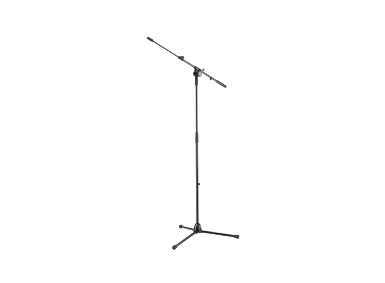 K&M 25600 Mikrofonstativ, sort low-level stand w/folding bas 